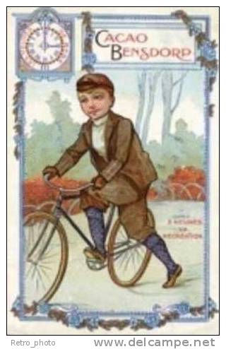 Cacao Bensdorp - 3 Heures, La Récréation ( Vélo, Cycle, Cyclisme, Enfant, Jeu ) - Publicité