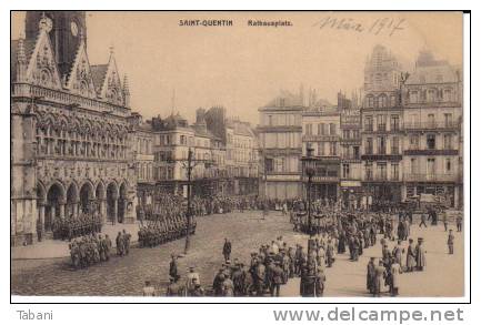 France. Saint-Quentin.1917. WW I. Old Postcard. - Picardie