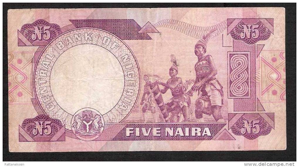 NIGERIA  P24a 5  NAIRA (1984) #C/34   Signature 2   VF   NO P.h. - Nigeria