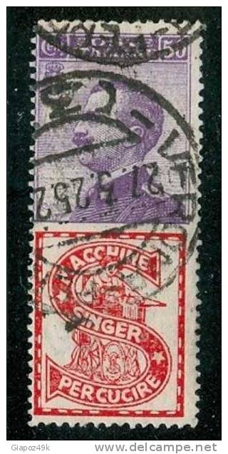 ● ITALIA REGNO 1924 / 25 - N. 16 Usato - Cat. 17,50 €  - PUBBLICITARI - N. 493 - Reclame