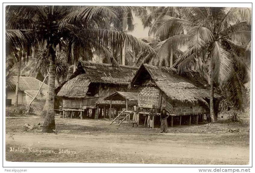 CARTE PHOTO MALAISIE - KAMPONGS - Malesia