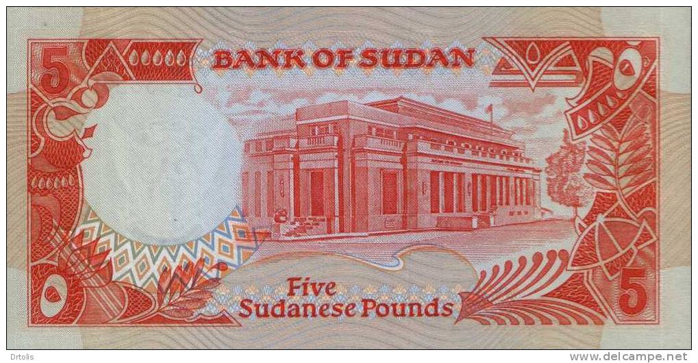 SUDAN / 5 POUNDS ( REDDISH ) / UNC. / 2 SCANS . - Sudan