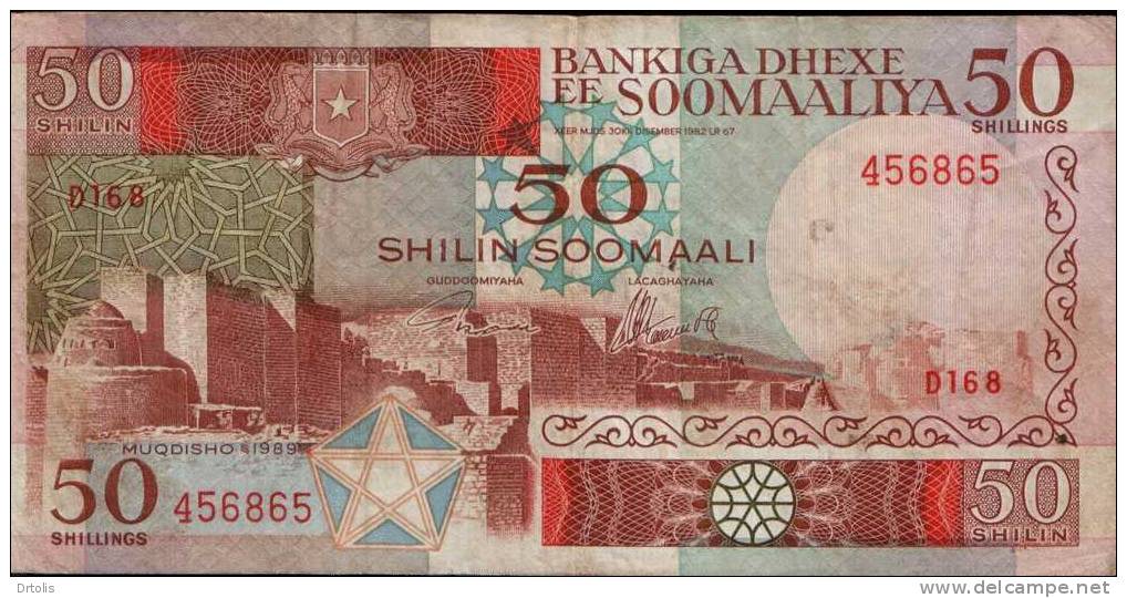 SOMALIA / 50 SHILIN / USED / 2 SCANS . - Somalie