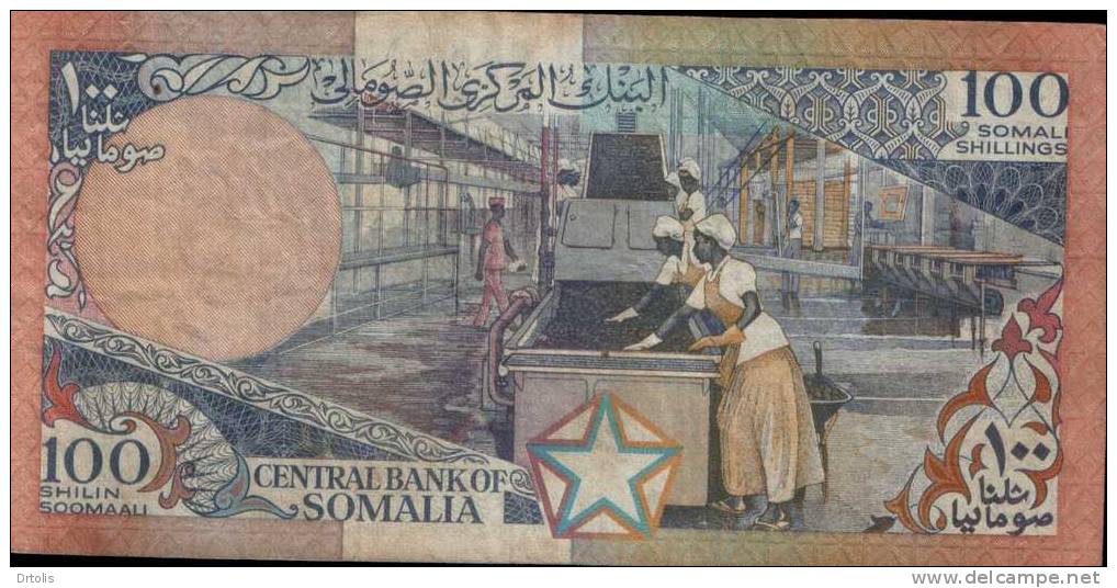 SOMALIA / 100 SHILIN / USED / 2 SCANS . - Somalië