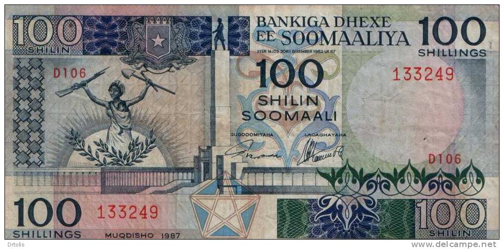 SOMALIA / 100 SHILIN / USED / 2 SCANS . - Somalie