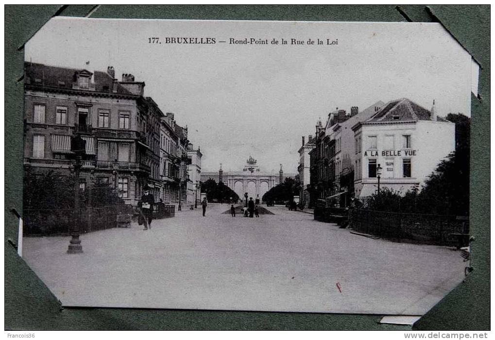 Carnet Mini Album De 12 Vues De Bruxelles - Tir National Nouvel Entrepot  Avenue Du Midi Rond Point Rue De La Loi  Etc.. - Vervoer (ondergronds)