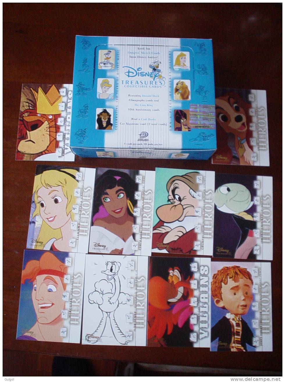 DISNEY TREASURES Series 2 Set Completo 90 Cards Upper Deck 2003 - Disney