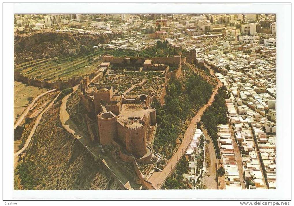 Spain,Espagne,Spanje.ALMERIA. Vista Aérea De La Ciudad Y Alcazaba - Almería