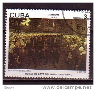 G0665 - CUBA Yv N°2363 TABLEAUX - Used Stamps