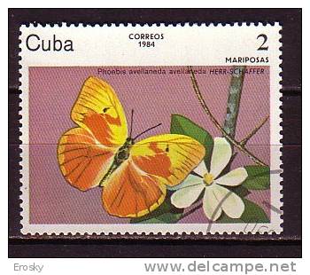 G0677 - CUBA Yv N°2516 PAPILLONS - Used Stamps