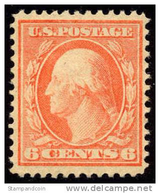 US #336 Mint Never Hinged 6c Washington From 1908 - Neufs
