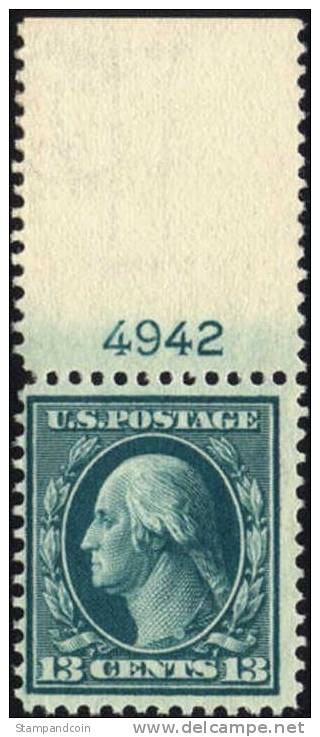 US #339 Mint Never Hinged 13c Washington From 1909 - Unused Stamps