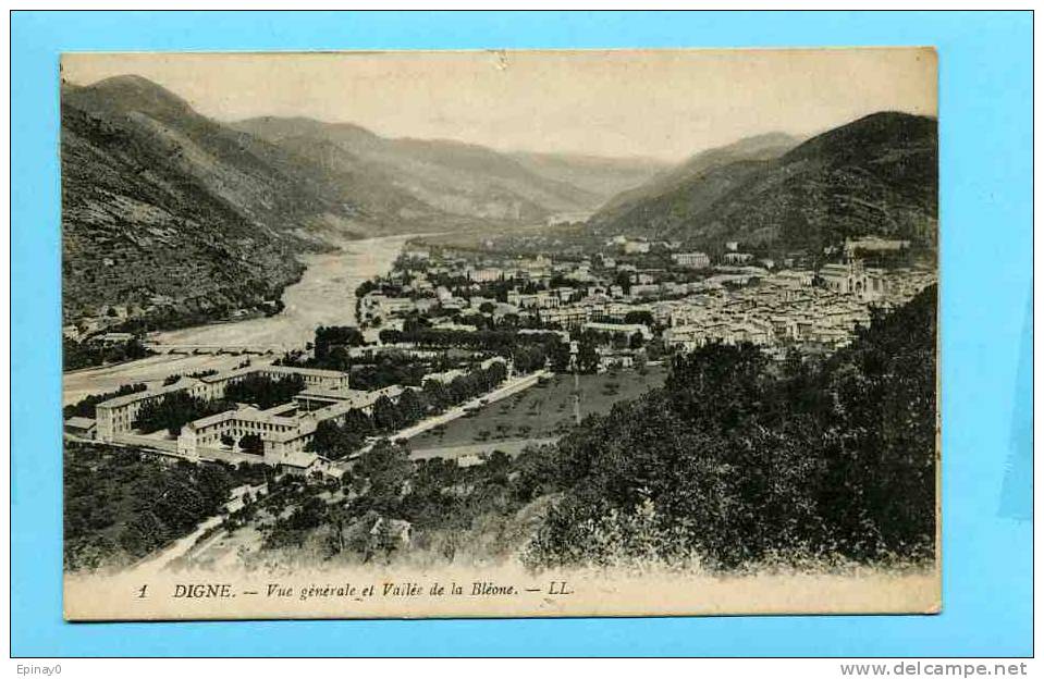 04 - DIGNE - Vallée De Bléone - Vue Sur La Ville - Digne