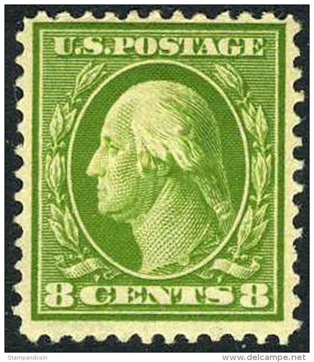 US #380 Mint Hinged 8c Washington From 1911 - Nuevos