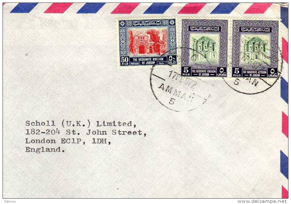 Carta, Aérea, AMMAN ( Jordania) 1972, Cover,letter - Jordan