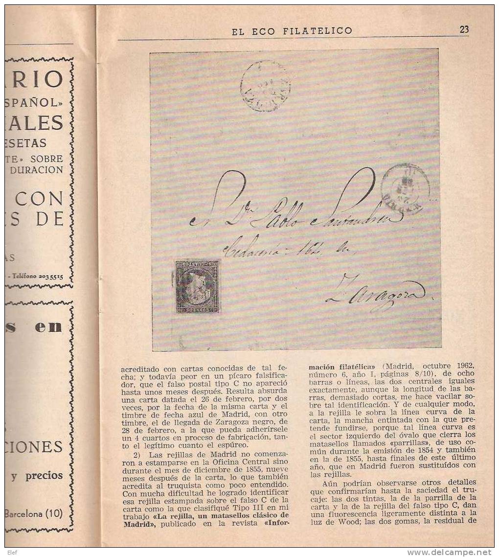 ESPANA , Magazine / Revista " EL ECO Filatelico Y Numismatico " ; Enero 1972 ; 53 P - Spanish (from 1941)