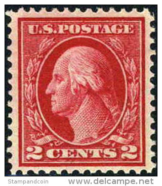 US #406 Mint Never Hinged 2c Washington From 1912 - Unused Stamps