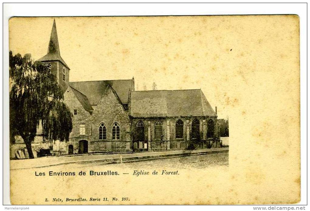 Les Environs De Bruxelles - Eglise De Forest - Ed. Nels Serie 11 N° 107 - Loten, Series, Verzamelingen