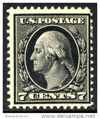 US #407 Mint Never Hinged 7c Washington From 1914 - Unused Stamps