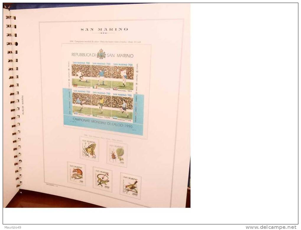 San Marino 1990 COMPLETO - NUOVI PERFETTI + FOGLI MARINI 22 ANELLI ANNO1990 - Unused Stamps
