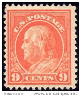 US #415 Mint Never Hinged 9c Franklin From 1914 - Unused Stamps