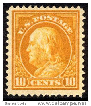 US #416 Mint Never Hinged 10c Franklin From 1912 - Unused Stamps