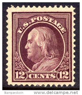 US #417 Mint Never Hinged 12c Franklin From 1914 - Nuevos