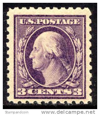 US #426 XF Mint Never Hinged 3c Washington From 1914 - Neufs