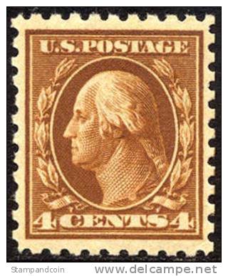 US #427 XF Mint Hinged 4c Washington From 1914 - Nuevos