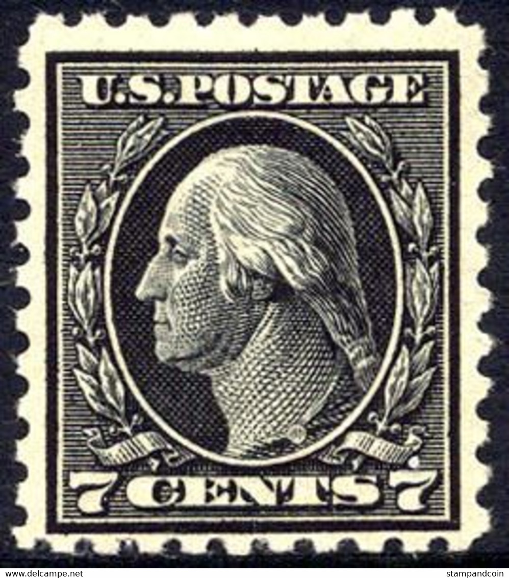 US #430 Mint Never Hinged 7c Washington From 1914 - Unused Stamps