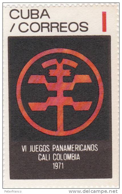 1971 Cuba - VI° Giochi Panamericani A Cali - Simbolo Dei Giochi - Altri & Non Classificati