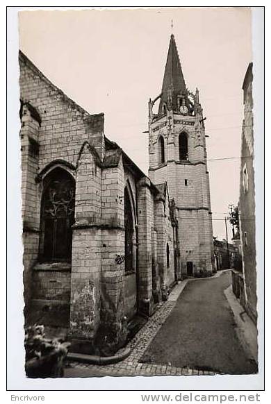 Cpsm L ILE BOUCHARD Eglise Saint Maurice Du XV - Ed Clement - L'Île-Bouchard