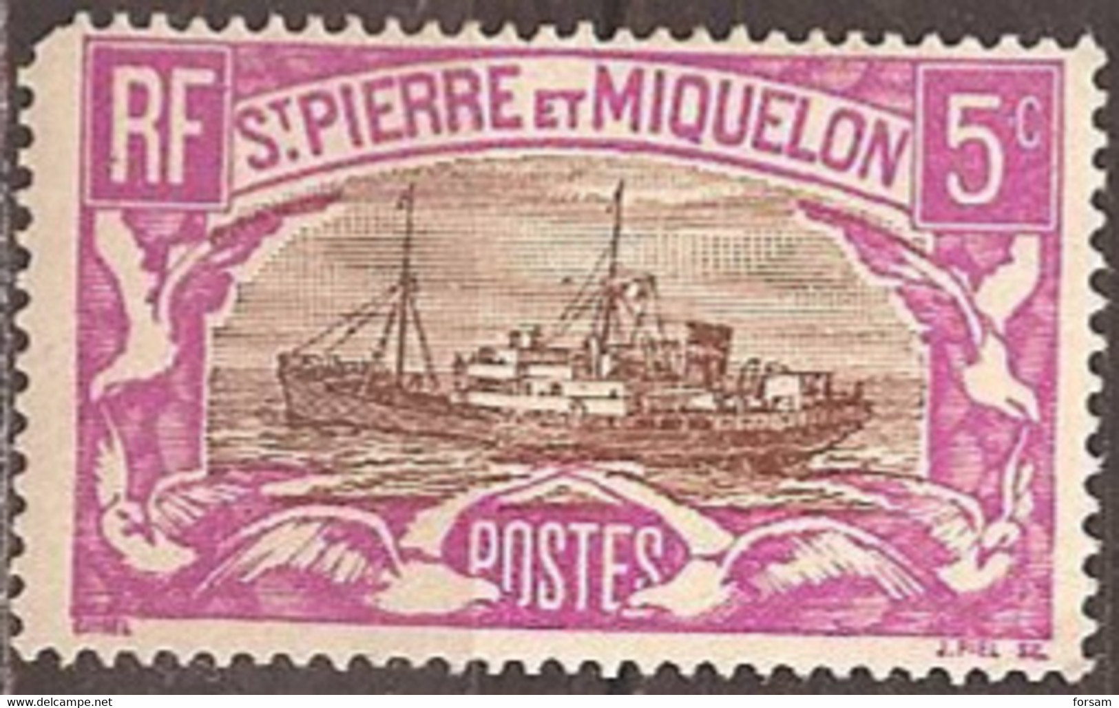 SAINT-PIERRE And MIQUELON..1932/33..Michel # 136...MH. - Unused Stamps