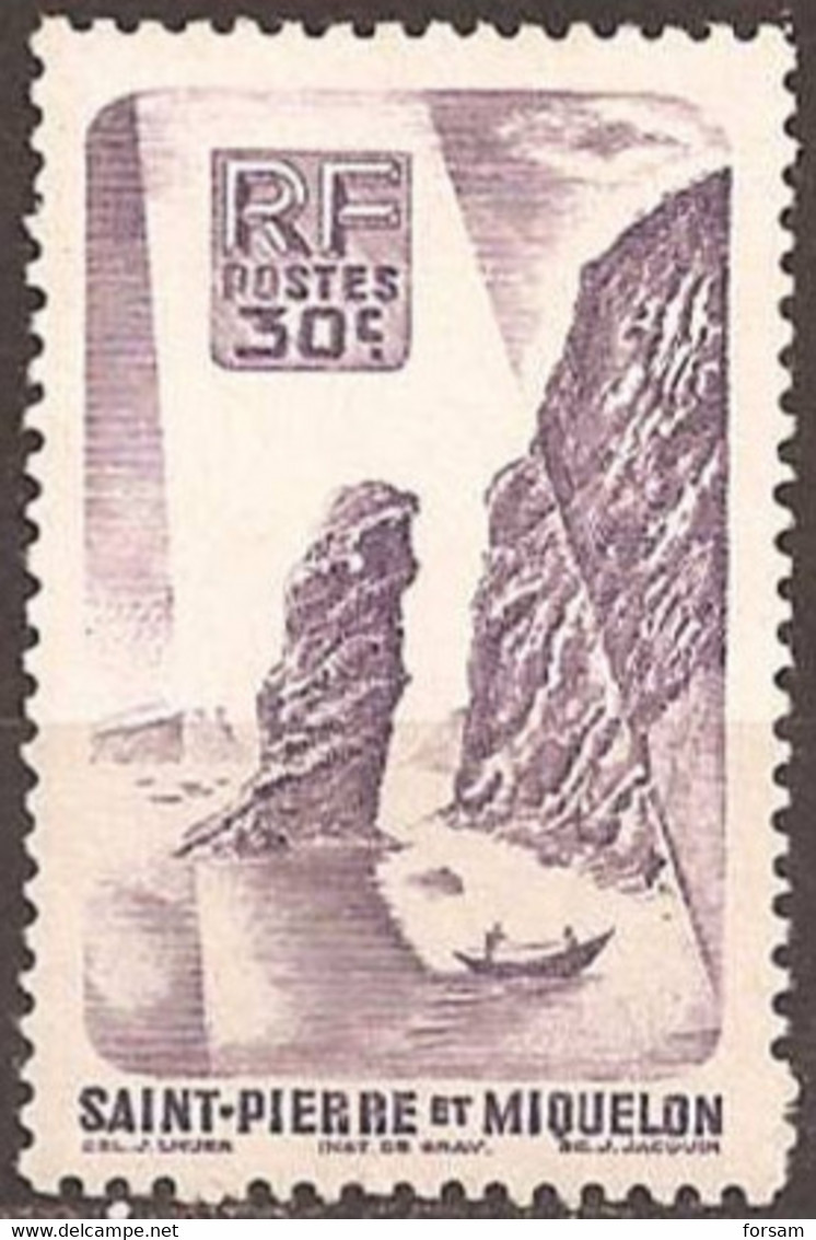 SAINT-PIERRE And MIQUELON..1947..Michel # 348...MH. - Unused Stamps