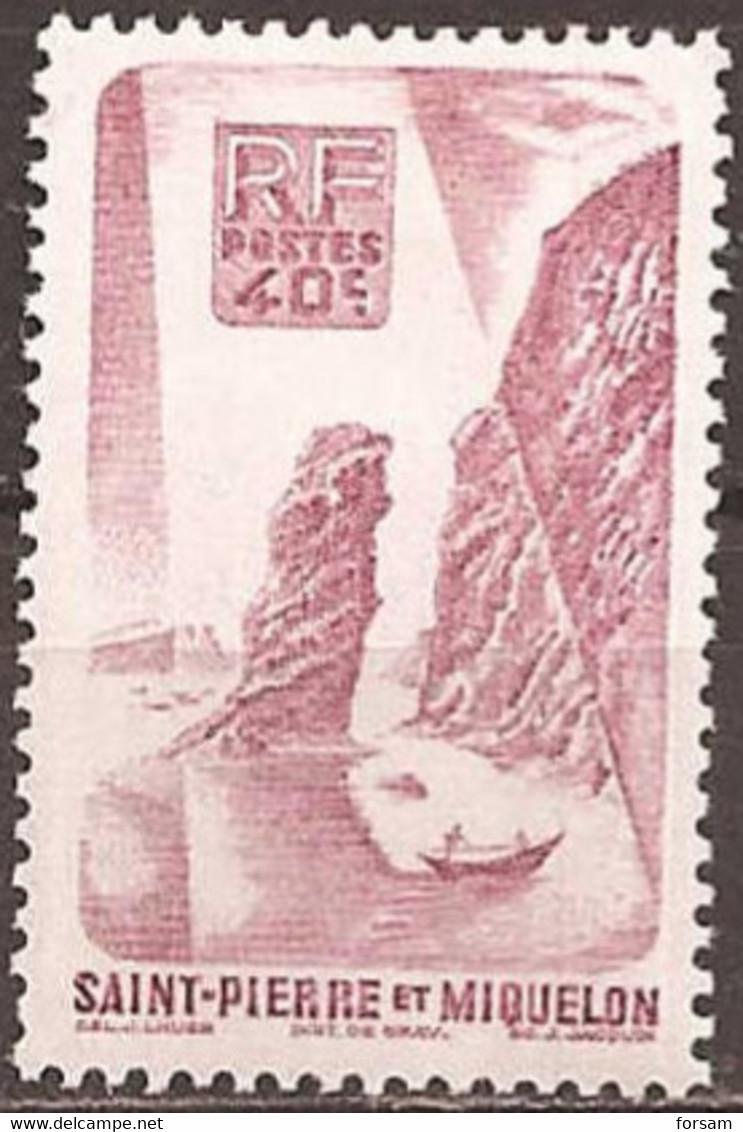 SAINT-PIERRE And MIQUELON..1947..Michel # 349...MH. - Unused Stamps