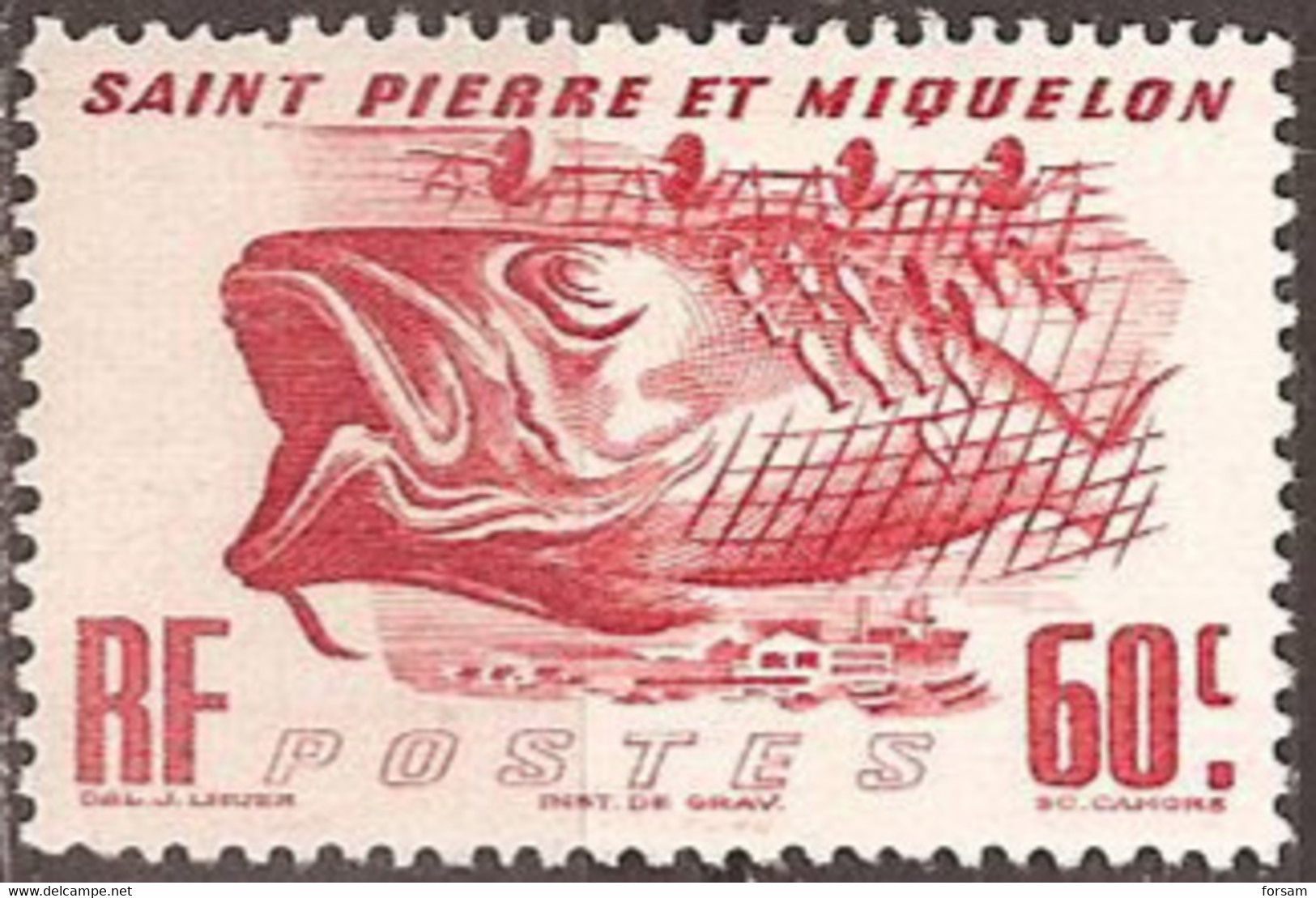SAINT-PIERRE And MIQUELON..1947..Michel # 351...MH. - Ongebruikt
