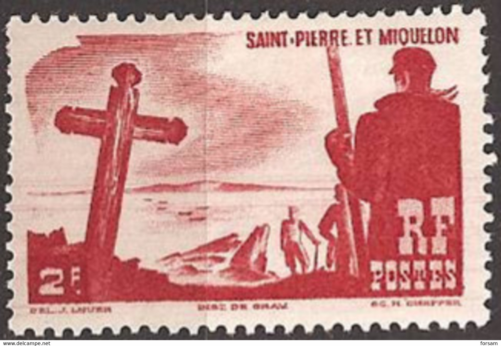 SAINT-PIERRE And MIQUELON..1947..Michel # 356...MH. - Neufs