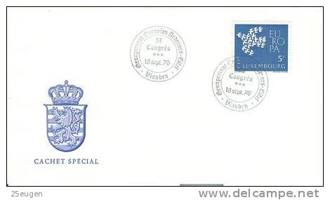 LUXEMBOURG  1976  EUROPALIA  POSTMARK - Lettres & Documents