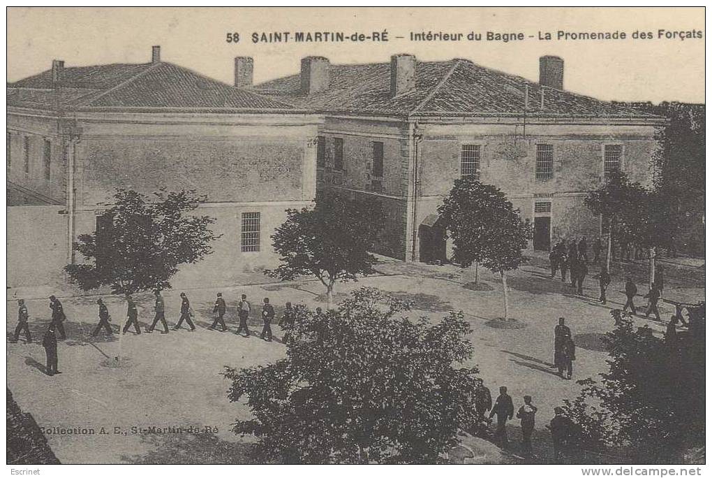 SAINT MARTIN De RE : Interieur Du Bagne - La Promenade Des Forçats - Saint-Martin-de-Ré