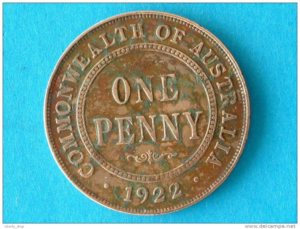 ONE PENNY - 1922 XF / KM 23 ( See Photo For Details ) ! - Penny