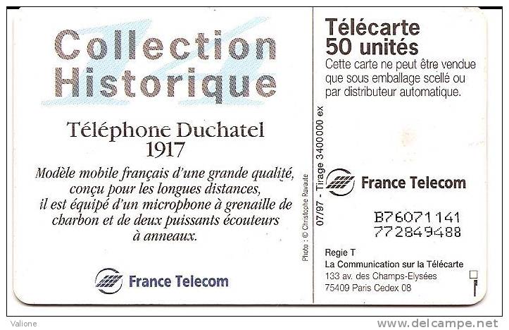 Téléphone Duchatel 1917, Collection Historique  50 Unités - Telephones