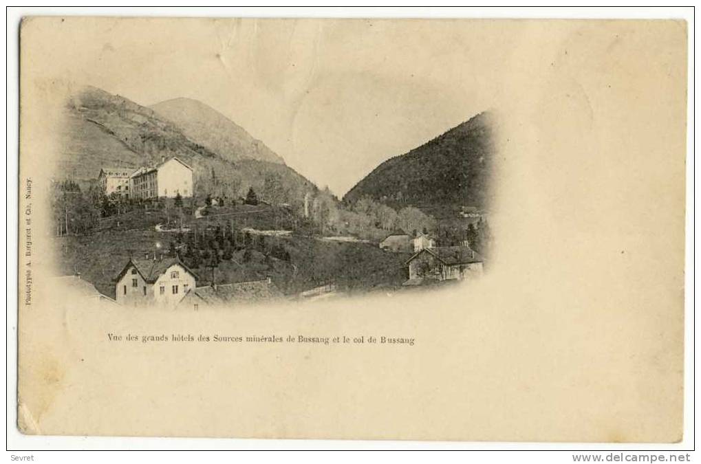 BUSSANG. - Vue Des Grands Hôtels Des Sources Minérales  Et Le Col - Bussang