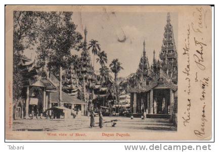 Burma, Rangoon.1904. Vintage Postcard. - Myanmar (Burma)