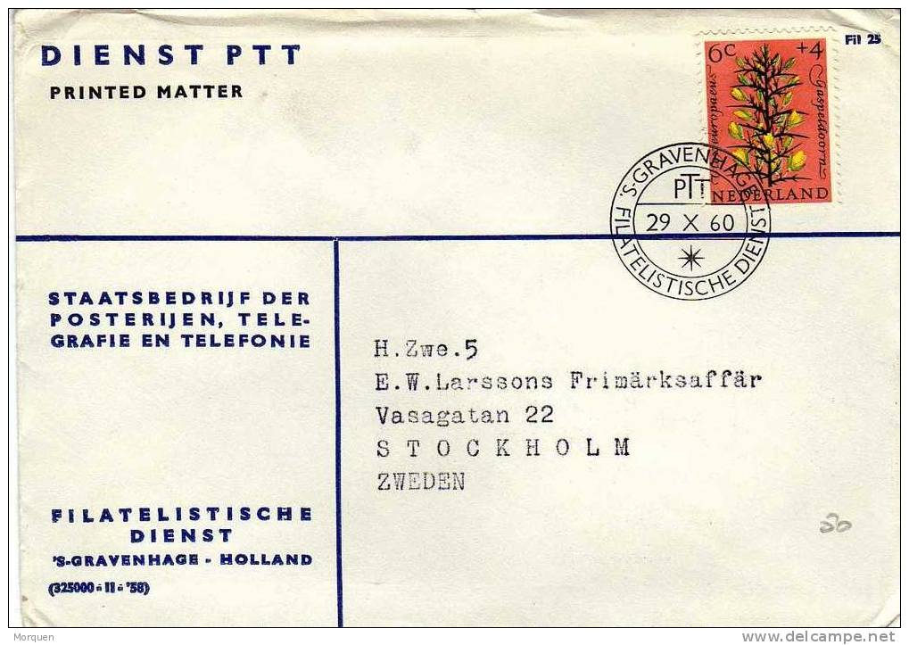 Carta Dienst PTT Gravenhage (Holanda) 1960. - Storia Postale