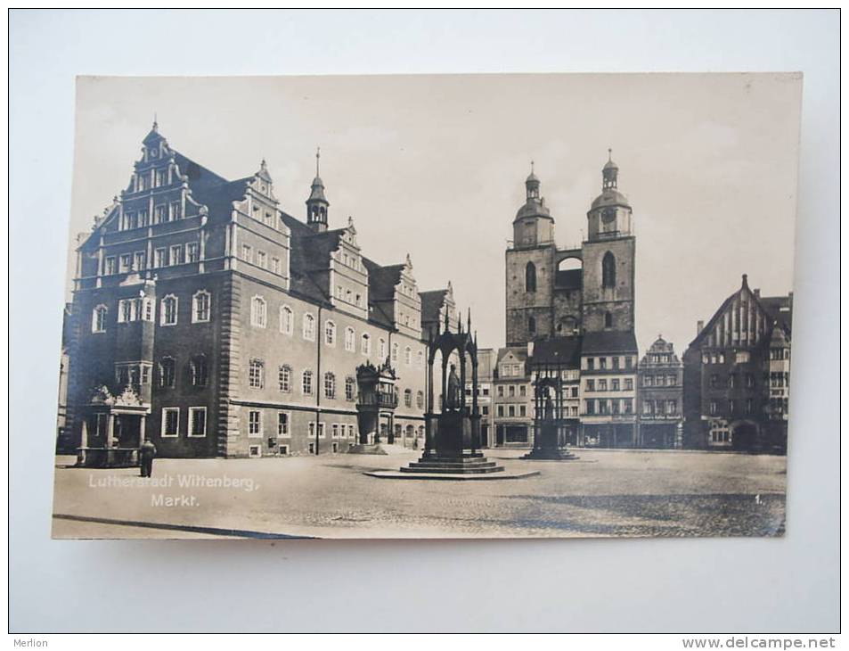 Wittenberg - Lutherstadt -Markt  -Kaiser's Kaffee - FOTO-AK  Cca 1920-30's    - VF D54276 - Wittenberg