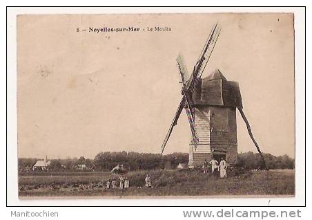 DEP 80 NOYELLES SUR MER LE MOULIN SUPERBE AVEC TOUTE LA FAMILLE - Noyelles-sur-Mer