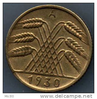 Allemagne 10 Pfennig 1930 A Ttb - 10 Rentenpfennig & 10 Reichspfennig