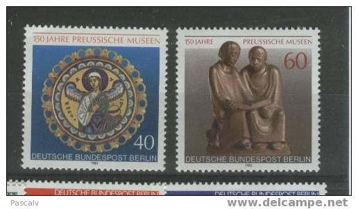 BERLIN Yvert 586 / 587 Série Complète Neuve ** MNH Luxe Musée Prussien - Musées