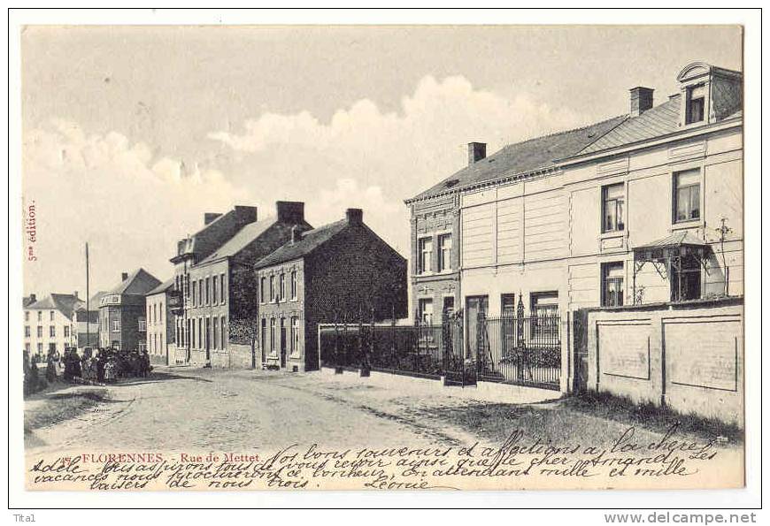 10917 - Florennes - Rue De Mettet - Florennes