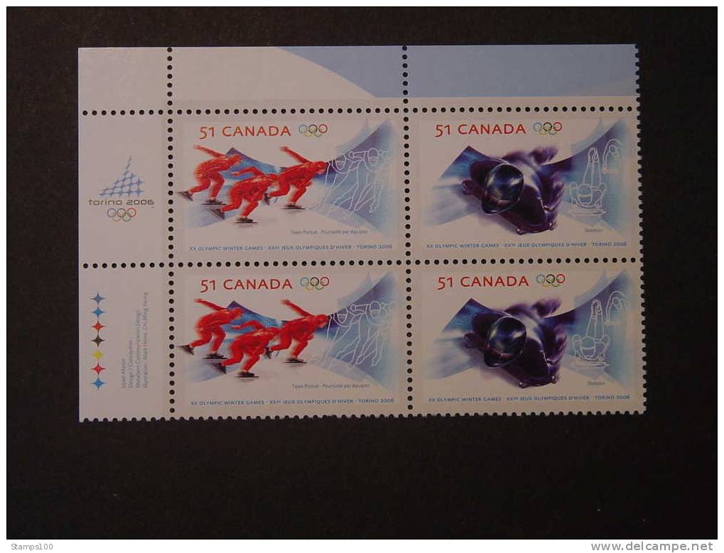 CANADA, KANADA 2006 O;YMPIC WINTER GAMES MNH ** (010606-150) - Unused Stamps